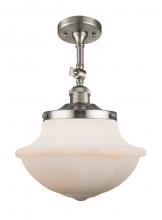 Innovations Lighting 201F-SN-G541 - Oxford - 1 Light - 12 inch - Brushed Satin Nickel - Semi-Flush Mount