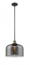 Innovations Lighting 201S-BAB-G73-L - Bell - 1 Light - 12 inch - Black Antique Brass - Stem Hung - Mini Pendant