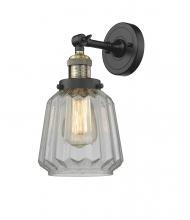 Innovations Lighting 203-BAB-G142 - Chatham - 1 Light - 7 inch - Black Antique Brass - Sconce