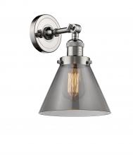 Innovations Lighting 203-PN-G43 - Cone - 1 Light - 8 inch - Polished Nickel - Sconce