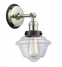 Innovations Lighting 203PN-BPBK-HRBK-G532 - Oxford - 1 Light - 8 inch - Polished Nickel - Sconce