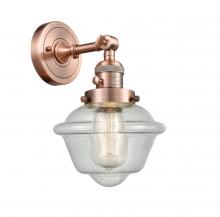 Innovations Lighting 203SW-AC-G534-LED - Oxford - 1 Light - 8 inch - Antique Copper - Sconce