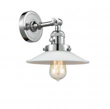 Innovations Lighting 203SW-PC-G1 - Halophane - 1 Light - 9 inch - Polished Chrome - Sconce