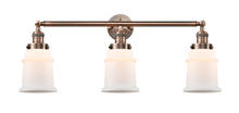 Innovations Lighting 205-AC-G181 - Canton - 3 Light - 30 inch - Antique Copper - Bath Vanity Light