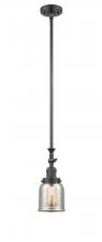 Innovations Lighting 206-OB-G58 - Bell - 1 Light - 5 inch - Oil Rubbed Bronze - Stem Hung - Mini Pendant