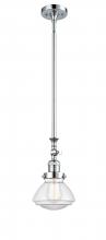 Innovations Lighting 206-PC-G322 - Olean - 1 Light - 7 inch - Polished Chrome - Stem Hung - Mini Pendant