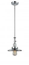 Innovations Lighting 206-PC-M7 - Railroad - 1 Light - 8 inch - Polished Chrome - Stem Hung - Mini Pendant