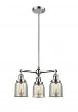 Innovations Lighting 207-PC-G58 - Bell - 3 Light - 19 inch - Polished Chrome - Stem Hung - Chandelier