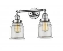 Innovations Lighting 208-PC-G182 - Canton - 2 Light - 17 inch - Polished Chrome - Bath Vanity Light