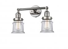 Innovations Lighting 208-PN-G182S - Canton - 2 Light - 17 inch - Polished Nickel - Bath Vanity Light