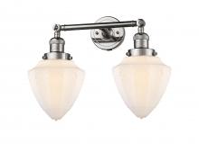 Innovations Lighting 208-PN-G661-7 - Bullet - 2 Light - 18 inch - Polished Nickel - Bath Vanity Light