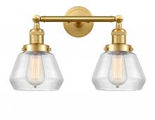 Innovations Lighting 208-SG-G172 - Fulton - 2 Light - 17 inch - Satin Gold - Bath Vanity Light