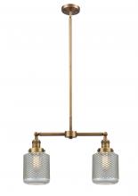 Innovations Lighting 209-BB-G262 - Stanton - 2 Light - 23 inch - Brushed Brass - Stem Hung - Island Light