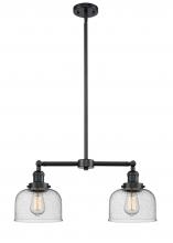 Innovations Lighting 209-OB-G74 - Bell - 2 Light - 21 inch - Oil Rubbed Bronze - Stem Hung - Island Light