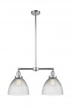 Innovations Lighting 209-PC-G222 - Seneca Falls - 2 Light - 21 inch - Polished Chrome - Stem Hung - Island Light