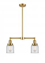 Innovations Lighting 209-SG-G52 - Bell - 2 Light - 21 inch - Satin Gold - Stem Hung - Island Light