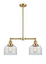 Innovations Lighting 209-SG-G72 - Bell - 2 Light - 21 inch - Satin Gold - Stem Hung - Island Light