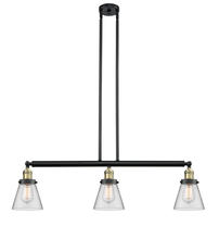 Innovations Lighting 213-BAB-G62 - Cone - 3 Light - 39 inch - Black Antique Brass - Stem Hung - Island Light