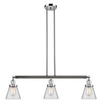 Innovations Lighting 213-PC-G62 - Cone - 3 Light - 39 inch - Polished Chrome - Stem Hung - Island Light