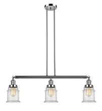 Innovations Lighting 213-PN-G184 - Canton - 3 Light - 39 inch - Polished Nickel - Stem Hung - Island Light