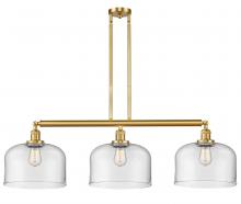 Innovations Lighting 213-SG-G72-L-LED - Bell - 3 Light - 42 inch - Satin Gold - Stem Hung - Island Light