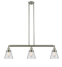 Innovations Lighting 213-SN-G62 - Cone - 3 Light - 39 inch - Brushed Satin Nickel - Stem Hung - Island Light