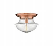 Innovations Lighting 221-1F-AC-G544 - Oxford - 1 Light - 14 inch - Antique Copper - Flush Mount