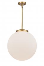 Innovations Lighting 221-1S-BB-G201-16 - Beacon - 1 Light - 16 inch - Brushed Brass - Stem Hung - Pendant