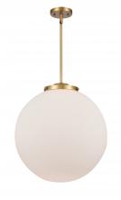 Innovations Lighting 221-1S-BB-G201-18 - Beacon - 1 Light - 18 inch - Brushed Brass - Stem Hung - Pendant