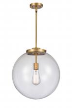 Innovations Lighting 221-1S-BB-G202-16 - Beacon - 1 Light - 16 inch - Brushed Brass - Cord hung - Pendant