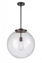 Innovations Lighting 221-1S-OB-G204-16 - Beacon - 1 Light - 16 inch - Oil Rubbed Bronze - Stem Hung - Pendant