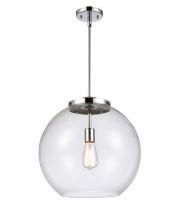 Innovations Lighting 221-1S-PC-G122-16 - Athens - 1 Light - 16 inch - Polished Chrome - Stem Hung - Pendant