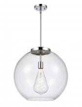 Innovations Lighting 221-1S-PC-G122-18 - Athens - 1 Light - 18 inch - Polished Chrome - Stem Hung - Pendant