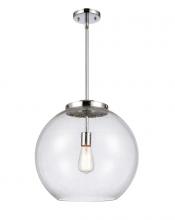 Innovations Lighting 221-1S-PC-G124-16 - Athens - 1 Light - 16 inch - Polished Chrome - Stem Hung - Pendant