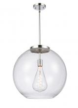 Innovations Lighting 221-1S-PC-G124-18 - Athens - 1 Light - 18 inch - Polished Chrome - Stem Hung - Pendant