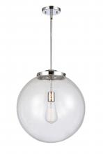 Innovations Lighting 221-1S-PC-G204-16 - Beacon - 1 Light - 16 inch - Polished Chrome - Stem Hung - Pendant