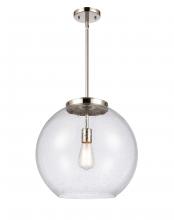 Innovations Lighting 221-1S-PN-G124-16 - Athens - 1 Light - 16 inch - Polished Nickel - Cord hung - Pendant