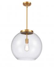 Innovations Lighting 221-1S-SG-G124-16 - Athens - 1 Light - 16 inch - Satin Gold - Cord hung - Pendant