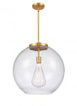 Innovations Lighting 221-1S-SG-G124-18 - Athens - 1 Light - 18 inch - Satin Gold - Cord hung - Pendant