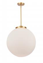 Innovations Lighting 221-1S-SG-G201-18 - Beacon - 1 Light - 18 inch - Satin Gold - Stem Hung - Pendant