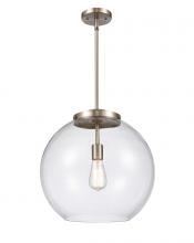 Innovations Lighting 221-1S-SN-G122-16 - Athens - 1 Light - 16 inch - Brushed Satin Nickel - Stem Hung - Pendant