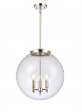 Innovations Lighting 221-3S-PN-G204-16 - Beacon - 3 Light - 16 inch - Polished Nickel - Cord hung - Pendant