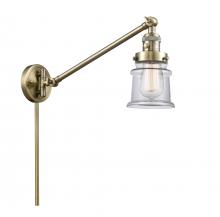 Innovations Lighting 237-AB-G182S - Canton - 1 Light - 8 inch - Antique Brass - Swing Arm