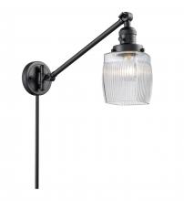 Innovations Lighting 237-BK-G302 - Colton - 1 Light - 8 inch - Matte Black - Swing Arm