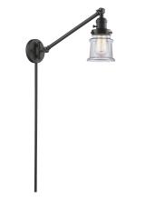 Innovations Lighting 237-OB-G182S - Canton - 1 Light - 8 inch - Oil Rubbed Bronze - Swing Arm