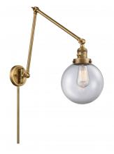 Innovations Lighting 238-BB-G202-8 - Beacon - 1 Light - 8 inch - Brushed Brass - Swing Arm