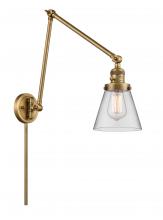 Innovations Lighting 238-BB-G62 - Cone - 1 Light - 8 inch - Brushed Brass - Swing Arm