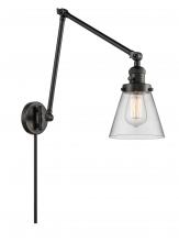 Innovations Lighting 238-BK-G62 - Cone - 1 Light - 8 inch - Matte Black - Swing Arm