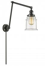 Innovations Lighting 238-OB-G182 - Canton - 1 Light - 6 inch - Oil Rubbed Bronze - Swing Arm