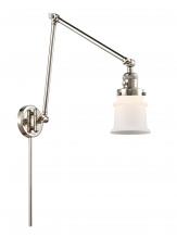 Innovations Lighting 238-PN-G181S - Canton - 1 Light - 8 inch - Polished Nickel - Swing Arm